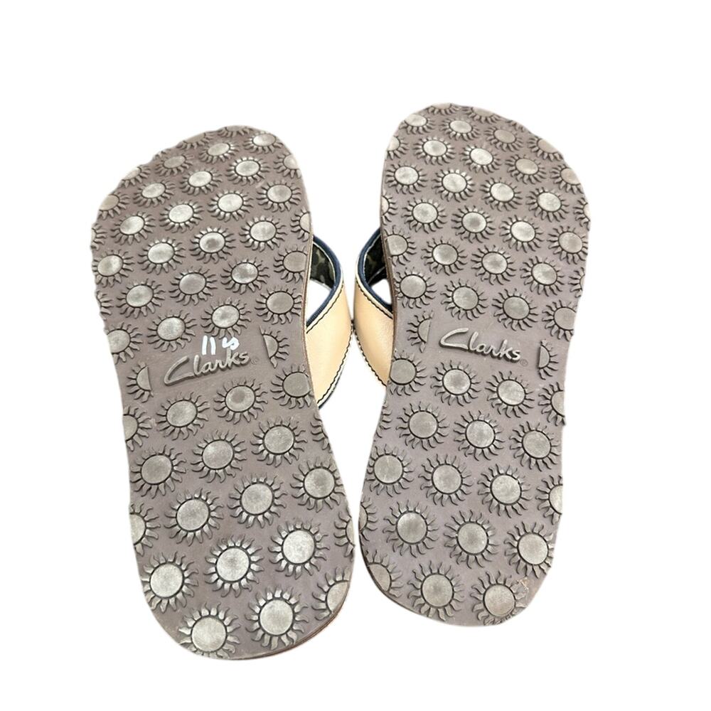 Clark’s Stylish Beige and Blue Women's Sandals EUC 8M - Picture 7 of 9